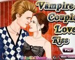 Пара вампиров - поцелуи